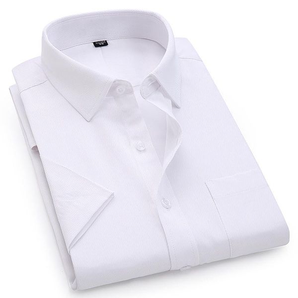 men's dress shirts nice casual short sleeved shirt twill white blue pink male for men social brand 4xl 5xl 6xl 8xl, White;black
men's dress shirts nice casual short sleeved shirt twill white blue pink male for men social brand 4xl 5xl 6xl 8xl, White;black