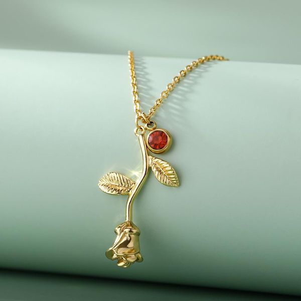 chains rose necklace for women stainless steel flower birthstone zircon gold chain couple engagement wedding jewelry gift, Silver
chains rose necklace for women stainless steel flower birthstone zircon gold chain couple engagement wedding jewelry gift, Silver