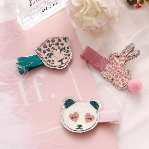 30pcs fashion cute glitter leopard panda pompom tail rabbit hairpins animal barrettes princess headwear boutique hair accessories for girls, Slivery;white
30pcs fashion cute glitter leopard panda pompom tail rabbit hairpins animal barrettes princess headwear boutique hair accessories for girls, Slivery;white