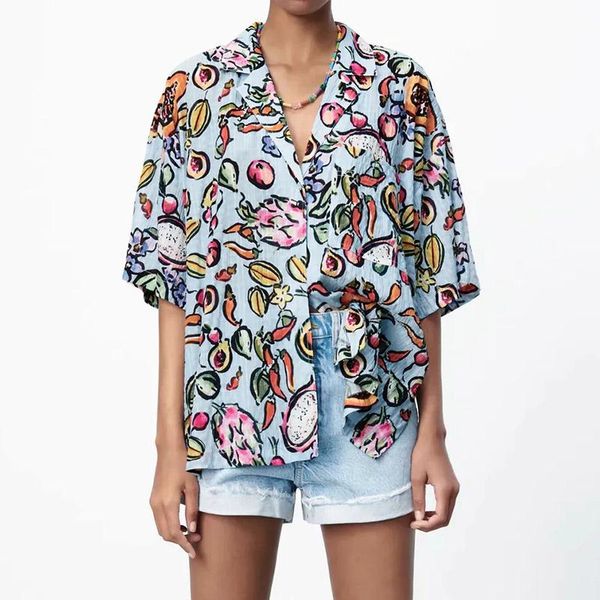 women's blouses & shirts casual v neck short sleeve summer colorful printing button up elegant breathable 2021 xs-l, White
women's blouses & shirts casual v neck short sleeve summer colorful printing button up elegant breathable 2021 xs-l, White