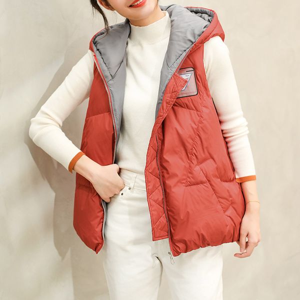 vests down women's hooded short down et autumn winter korean loose large vt clip 1727, Black;white
vests down women's hooded short down et autumn winter korean loose large vt clip 1727, Black;white