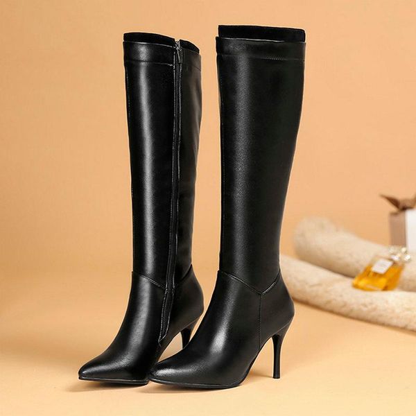 boots women knee-high zipper pointed toe high heels shoes autumn winter warm size 34-43 2021 fashion, Black
boots women knee-high zipper pointed toe high heels shoes autumn winter warm size 34-43 2021 fashion, Black