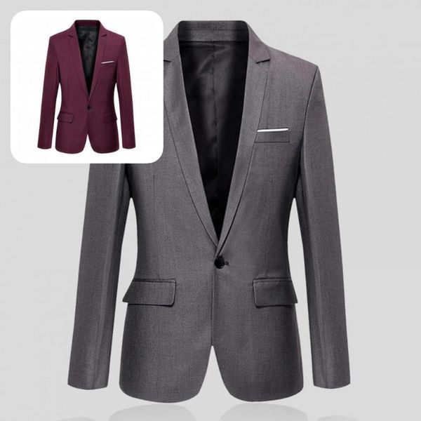 men's suits & blazers fashion single button men formal blazer suit coat outwear all-match, White;black
men's suits & blazers fashion single button men formal blazer suit coat outwear all-match, White;black