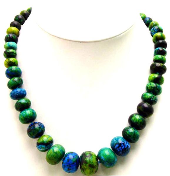 chains qingmos trendy natural chrysocolla stone necklace for women with 10-20mm roundel green chokers jewelry 17", Silver
chains qingmos trendy natural chrysocolla stone necklace for women with 10-20mm roundel green chokers jewelry 17", Silver