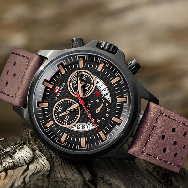 wristwatches vava voom fashion watch men casual military sport men's quartz wristwatch erkek kol saati relogio masculino, Slivery;brown
wristwatches vava voom fashion watch men casual military sport men's quartz wristwatch erkek kol saati relogio masculino, Slivery;brown