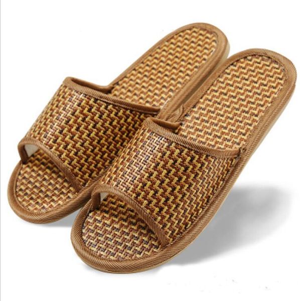 bamboo rattan grass mat spring and summer couples non-slip home indoor wooden floor men women cool slippers, Black
bamboo rattan grass mat spring and summer couples non-slip home indoor wooden floor men women cool slippers, Black