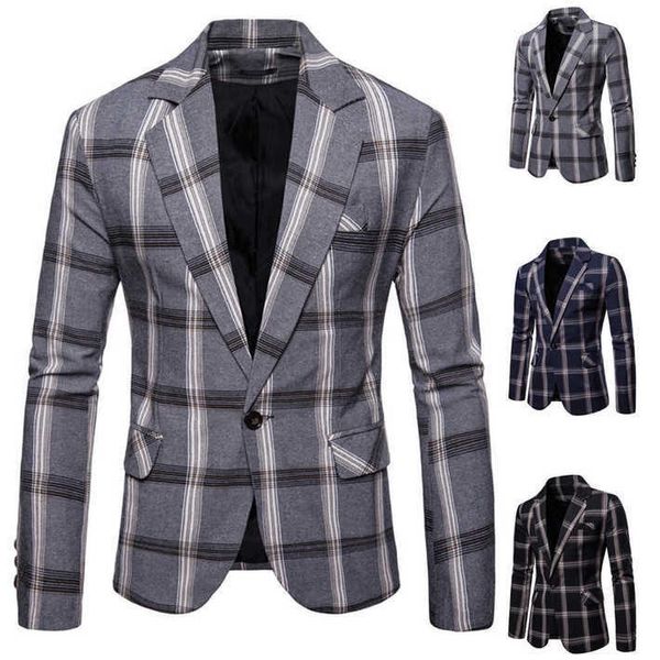 mens classic plaid blazer slim fit blazer slim masculino business work male stylish formal suit coat autumn casual blazers jackets, White;black
mens classic plaid blazer slim fit blazer slim masculino business work male stylish formal suit coat autumn casual blazers jackets, White;black