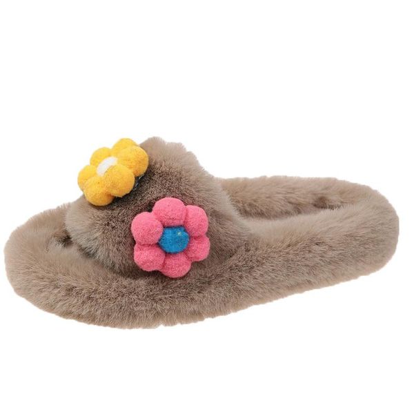 flat shoes female ladies' slippers fur flip flops flower platform luxury slides lady flock slipers women low plush designer, Black
flat shoes female ladies' slippers fur flip flops flower platform luxury slides lady flock slipers women low plush designer, Black