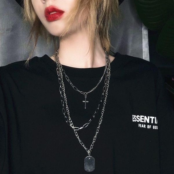 pendant necklaces 2021 fashion personality cross square multilayer hip hop long chain cool simple necklace for women men jewelry gifts, Silver
pendant necklaces 2021 fashion personality cross square multilayer hip hop long chain cool simple necklace for women men jewelry gifts, Silver