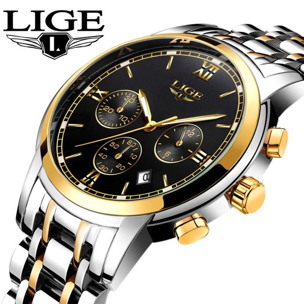 wristwatches lige watches men fashion men's sports quartz watch man waterproof full steel gold wrist relogio masculino, Slivery;brown
wristwatches lige watches men fashion men's sports quartz watch man waterproof full steel gold wrist relogio masculino, Slivery;brown