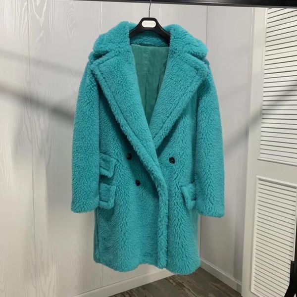 women's fur & faux aorice women winter real wool oversize jacket genuine bright colors leisure girl coat lady over size parka ct935, Black
women's fur & faux aorice women winter real wool oversize jacket genuine bright colors leisure girl coat lady over size parka ct935, Black