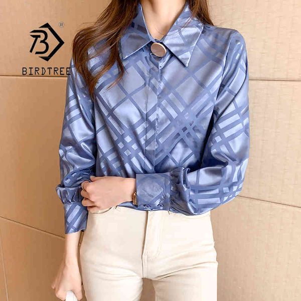 spring women's vintage korean style solid plaid chiffon shirts long sleeve office loose elegant single breasted t13415x 210419, White
spring women's vintage korean style solid plaid chiffon shirts long sleeve office loose elegant single breasted t13415x 210419, White