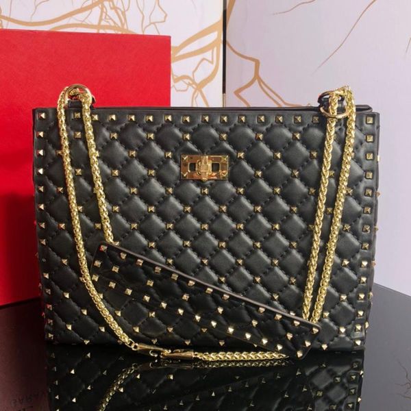 evening bags retro rhombus pattern rivets high-capacity leather metal chain shoulder bag ladies fashion multifunctional messenger
evening bags retro rhombus pattern rivets high-capacity leather metal chain shoulder bag ladies fashion multifunctional messenger