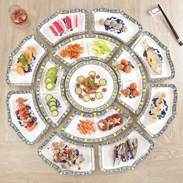 13pcs oversized blue and white dragon pattern ceramic plate dish sushi steak pot shop cuisine christmas meal family dinner bowls
13pcs oversized blue and white dragon pattern ceramic plate dish sushi steak pot shop cuisine christmas meal family dinner bowls