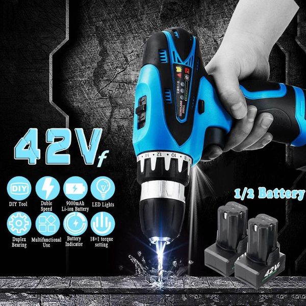 professiona electric drills 2 in 1 cordless drill screwdriver 9000mah 110-240v stepless speed 18+1 torque rechargeable wrench power tools
professiona electric drills 2 in 1 cordless drill screwdriver 9000mah 110-240v stepless speed 18+1 torque rechargeable wrench power tools
