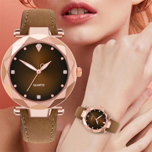 wristwatches drop women relogio feminino diamond quartz wrist watch round analog leather band horloges casual b30, Slivery;brown
wristwatches drop women relogio feminino diamond quartz wrist watch round analog leather band horloges casual b30, Slivery;brown