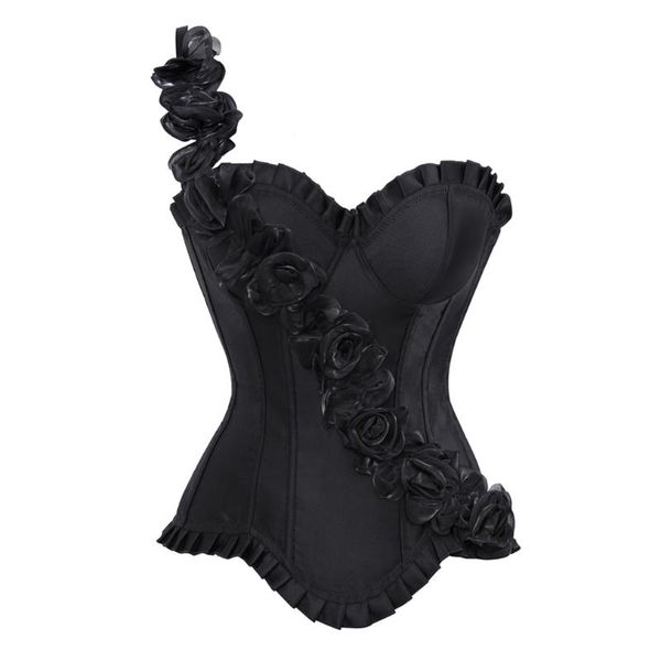 bustiers & corsets fashion rose one shoulder corset lady long sleeve tight gothic elegant women bodysuits underbust overbust clothes, Black;white
bustiers & corsets fashion rose one shoulder corset lady long sleeve tight gothic elegant women bodysuits underbust overbust clothes, Black;white