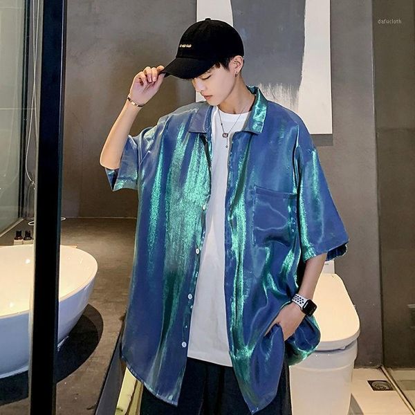 men's casual shirts colorful shiny long sleeve shirt men harajuku oversized silk plus size 5xl spring summer fashion blouse for women, White;black
men's casual shirts colorful shiny long sleeve shirt men harajuku oversized silk plus size 5xl spring summer fashion blouse for women, White;black
