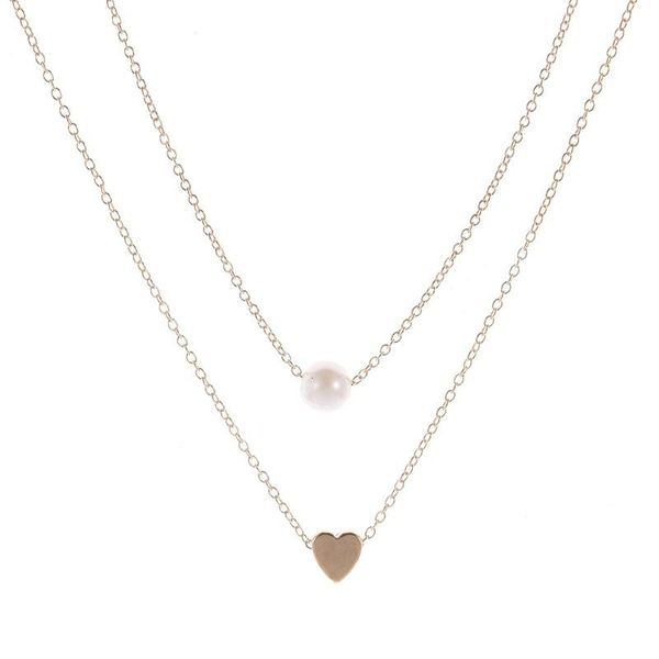chains fashion beaded pearl heart choker necklace for women cute layered chain pendant korean jewelry collar, Silver
chains fashion beaded pearl heart choker necklace for women cute layered chain pendant korean jewelry collar, Silver