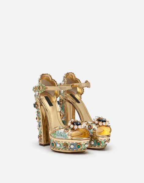 women embroidery platform heels crystal jewelled chunky heel sandals rhinestone pearl luxury wedding shoes, Black
women embroidery platform heels crystal jewelled chunky heel sandals rhinestone pearl luxury wedding shoes, Black