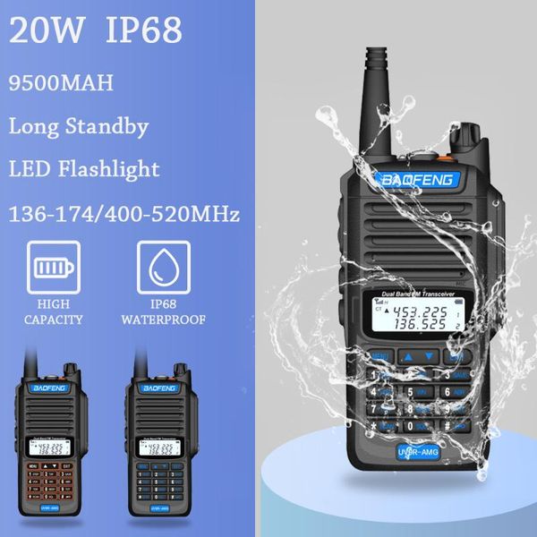 amg professional walkie talkies high power 20w 9500mah dual band 2 way cb ham radio hf transceiver vhf uhf bf talkie
amg professional walkie talkies high power 20w 9500mah dual band 2 way cb ham radio hf transceiver vhf uhf bf talkie