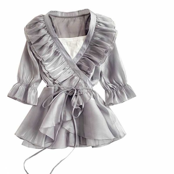 summer women v-neck off shoulder half sleeve pullover casual blouse clothes shirt with bow belt loose 210601, White
summer women v-neck off shoulder half sleeve pullover casual blouse clothes shirt with bow belt loose 210601, White