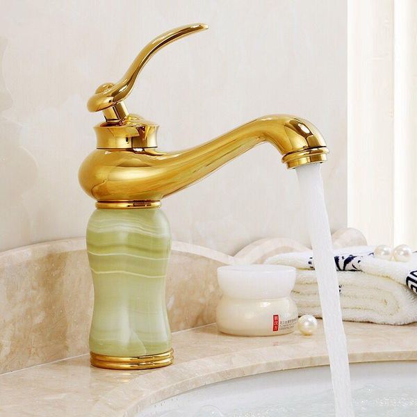 golden european faucet cold and wash basin household toilet all copper jade rotating bathroom sink faucets
golden european faucet cold and wash basin household toilet all copper jade rotating bathroom sink faucets