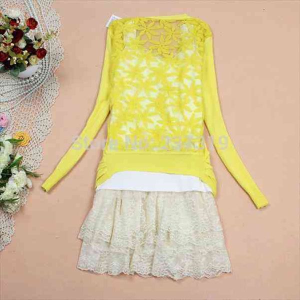 fashion women cardigan lace sweaters sweet more candy pure color slim crochet knit blouse big flower, White;black
fashion women cardigan lace sweaters sweet more candy pure color slim crochet knit blouse big flower, White;black