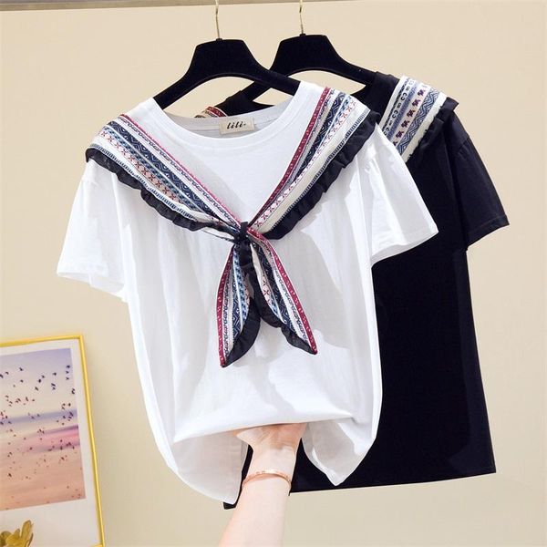 casual ruffles short sleeve plus size t shirts women fashion printing loose shirt spring summer all-match cloting ladies women's t-shir, White
casual ruffles short sleeve plus size t shirts women fashion printing loose shirt spring summer all-match cloting ladies women's t-shir, White