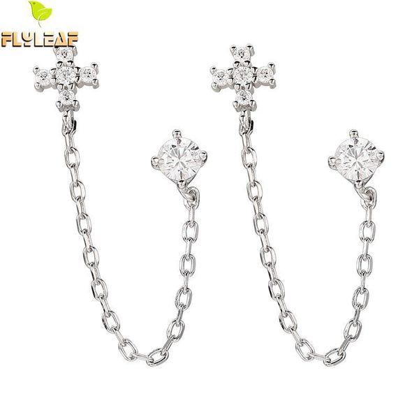 cross chain double ear holes drop earrings for women real 925 sterling silver fine jewelry zircon earings fashion dangle & chandelier
cross chain double ear holes drop earrings for women real 925 sterling silver fine jewelry zircon earings fashion dangle & chandelier