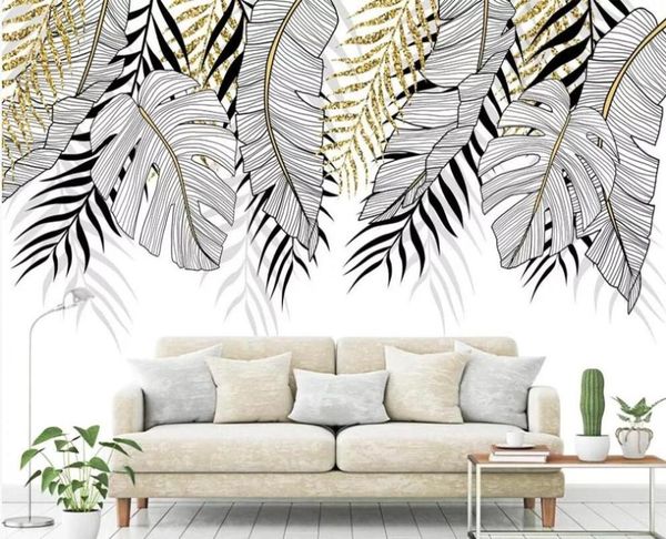 wallpapers customized 3d wallpaper mural tropical plants modern simple light luxury tv background wall decoration painting
wallpapers customized 3d wallpaper mural tropical plants modern simple light luxury tv background wall decoration painting