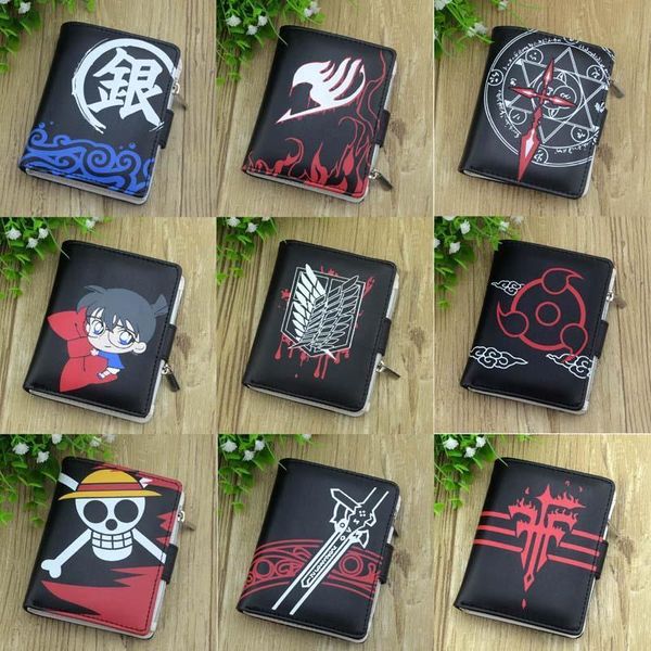 one piece short wallet detective conan button purse attack on titan gintama money bag, Red;black
one piece short wallet detective conan button purse attack on titan gintama money bag, Red;black