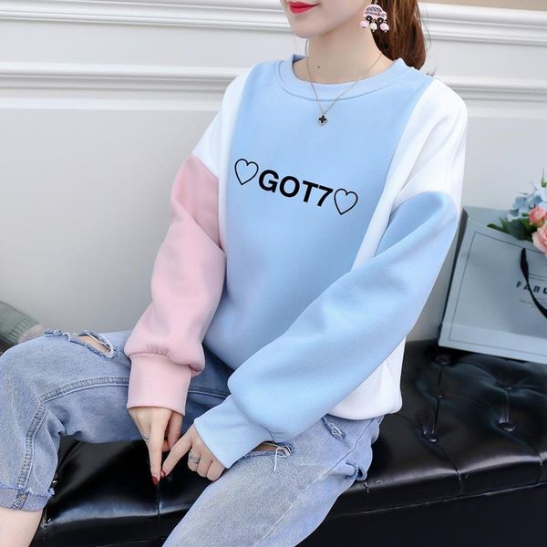 women's hoodies & sweatshirts kpop got7 cotton autumn warm round collar women 2021 korean fashion casual long sleeves clothes, Black
women's hoodies & sweatshirts kpop got7 cotton autumn warm round collar women 2021 korean fashion casual long sleeves clothes, Black