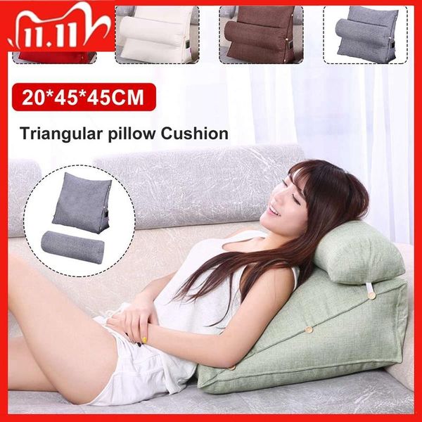 reading pillow stereo wedge shape backrest waist cushion washable cotton linen sofa cushions bed rest maternity lounger
reading pillow stereo wedge shape backrest waist cushion washable cotton linen sofa cushions bed rest maternity lounger