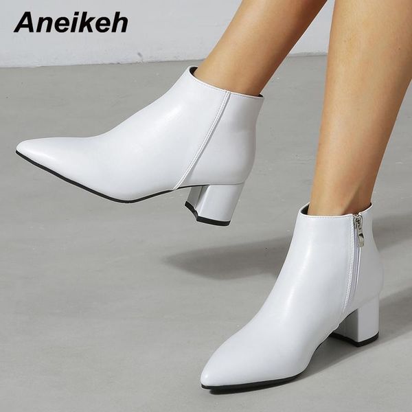 boots aneikeh fashion texture square heel platform shoes ankle goddess pu sewing woman vulcanize zipper sweet soft leather party, Black
boots aneikeh fashion texture square heel platform shoes ankle goddess pu sewing woman vulcanize zipper sweet soft leather party, Black
