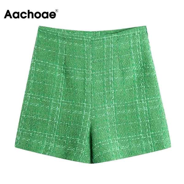 aachoae elegant plaid tweed shorts women summer spring green color casual female shorts office wear ladies bottoms pantalones 210413, White;black
aachoae elegant plaid tweed shorts women summer spring green color casual female shorts office wear ladies bottoms pantalones 210413, White;black
