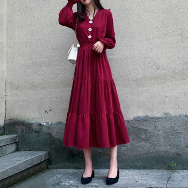 casual dresses women chiffon v-neck french fairy looks thin temperament a-line skirt button fashion sweet lady spring t82r, Black;gray
casual dresses women chiffon v-neck french fairy looks thin temperament a-line skirt button fashion sweet lady spring t82r, Black;gray