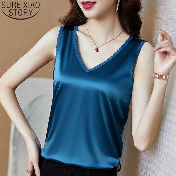 summer sleeveless solid v-neck silk camis tank vest women office lady satin clothes blusas 13376 210417, White
summer sleeveless solid v-neck silk camis tank vest women office lady satin clothes blusas 13376 210417, White