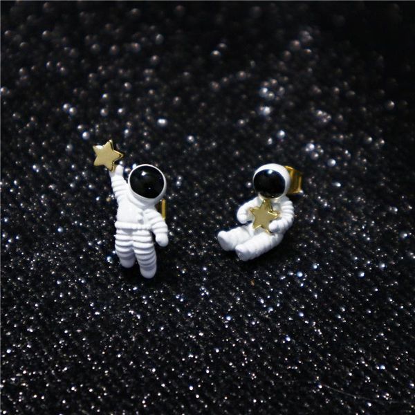 stud japanese space pentagon simple cute asymmetric astronaut earpin lady earrings, Golden;silver
stud japanese space pentagon simple cute asymmetric astronaut earpin lady earrings, Golden;silver