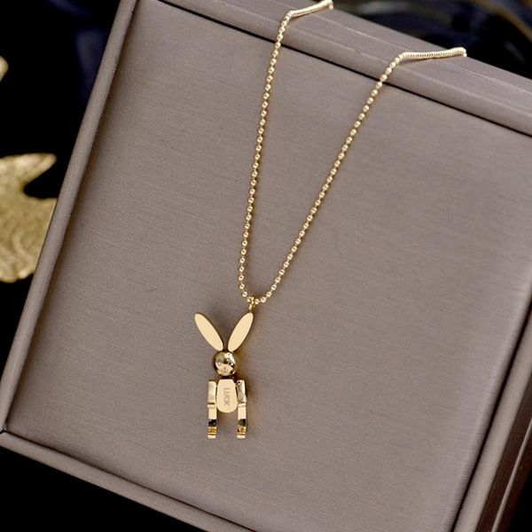 pendant necklaces japanese and korean ladies party holiday gift titanium steel mechanical necklace fashion trend clavicle chain, Silver
pendant necklaces japanese and korean ladies party holiday gift titanium steel mechanical necklace fashion trend clavicle chain, Silver