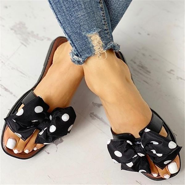 slippers summer polka dot bowknot sandals fashion women flat heel shoes beach, Black
slippers summer polka dot bowknot sandals fashion women flat heel shoes beach, Black