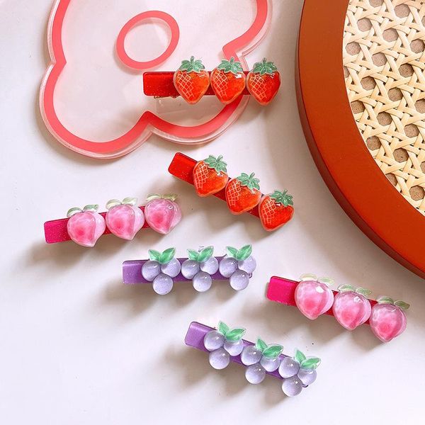 hair accessories sweet girl simple small fresh colorful transparent fruit hairpin fashion korean children's duckbill clip, Slivery;white
hair accessories sweet girl simple small fresh colorful transparent fruit hairpin fashion korean children's duckbill clip, Slivery;white