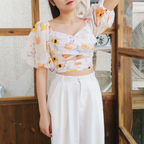 polo Msxu europe personality summer graceful sexy square turtleneck printed short sleeve cross design, White
polo Msxu europe personality summer graceful sexy square turtleneck printed short sleeve cross design, White