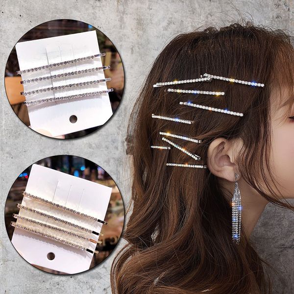 4pcs/set rhinestones hair clip for women hair accessories crystal hair clips girls barrette pins jewelry headdress, Silver
4pcs/set rhinestones hair clip for women hair accessories crystal hair clips girls barrette pins jewelry headdress, Silver