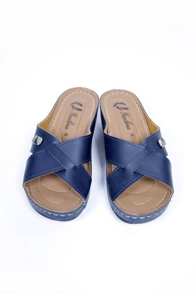 women's navy blue buckled orthopedic slippers ba18040, Black
women's navy blue buckled orthopedic slippers ba18040, Black