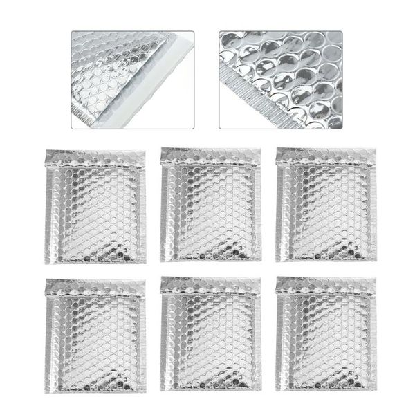 packing bags 100 pcs silver bubble mailers padded envelopes self seal mailing