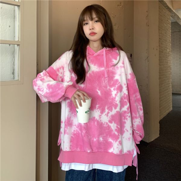 women hoodie y2k aesthetics pink oversized sweatshirts 2021 tie dye hooded long sleeve autumn pullovers, Black
women hoodie y2k aesthetics pink oversized sweatshirts 2021 tie dye hooded long sleeve autumn pullovers, Black
