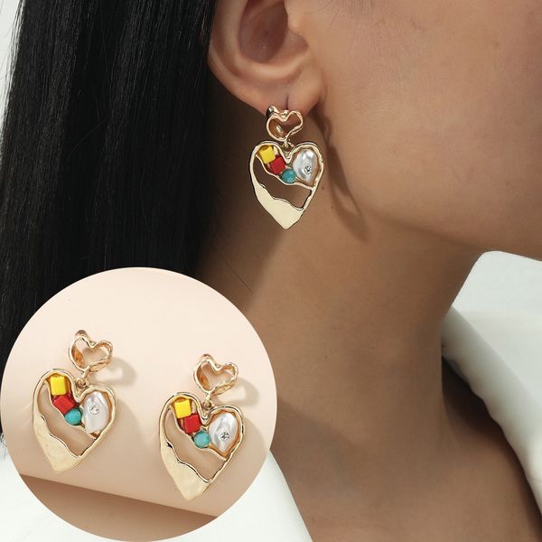 unique irregular pearl heart earrings baroque personality charm statement vintage jewelry wholesale bijoux gift, Golden
unique irregular pearl heart earrings baroque personality charm statement vintage jewelry wholesale bijoux gift, Golden