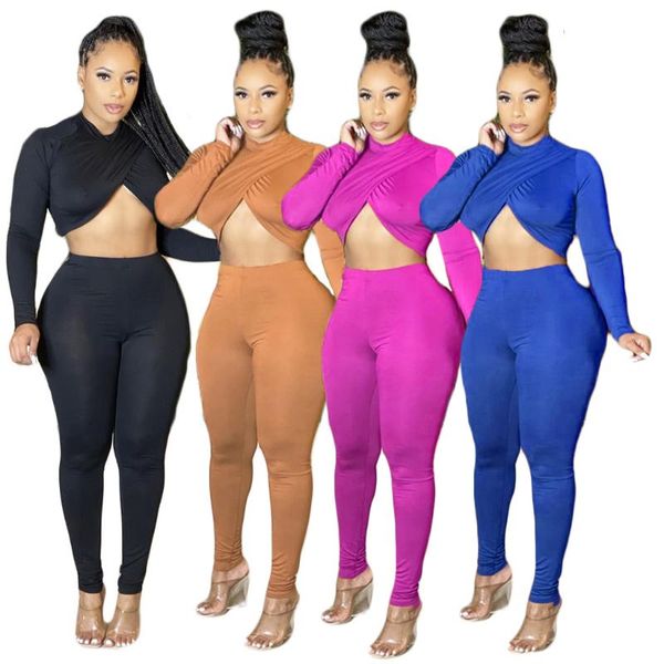 women's two piece pants tracksuit solid fall clothes for women casual o neck strap knotted long sleeve irregular crop + leggings slim s, White
women's two piece pants tracksuit solid fall clothes for women casual o neck strap knotted long sleeve irregular crop + leggings slim s, White
