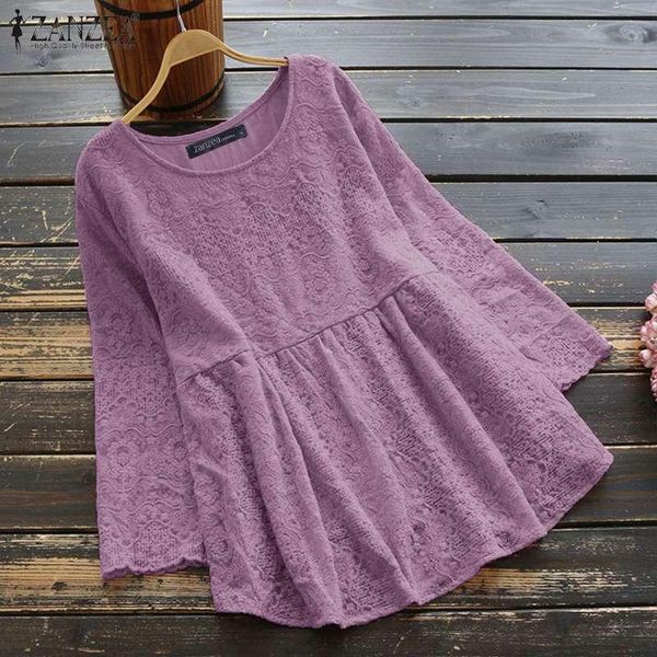 women's blouses & shirts fashion lace high waist blouse 2022 casual long sleeve blusas female floral solid tunic plus size chemise, White
women's blouses & shirts fashion lace high waist blouse 2022 casual long sleeve blusas female floral solid tunic plus size chemise, White